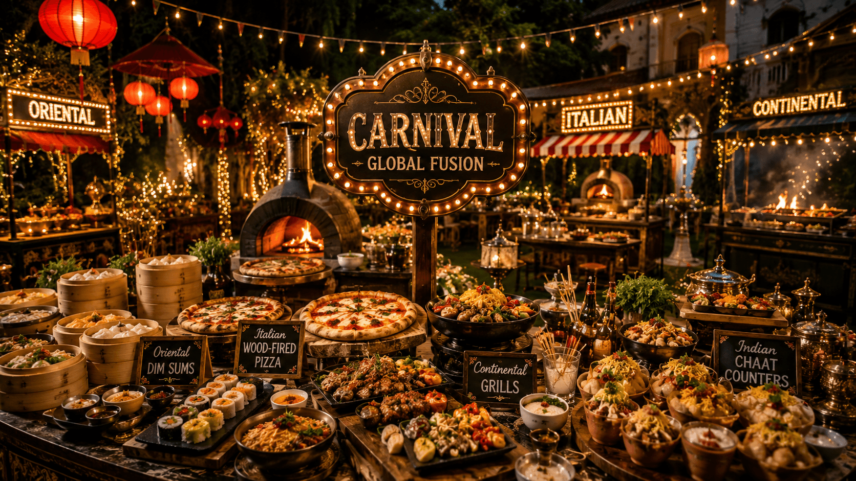 Carnival — Global Fusion — Narayanam vegetarian catering
